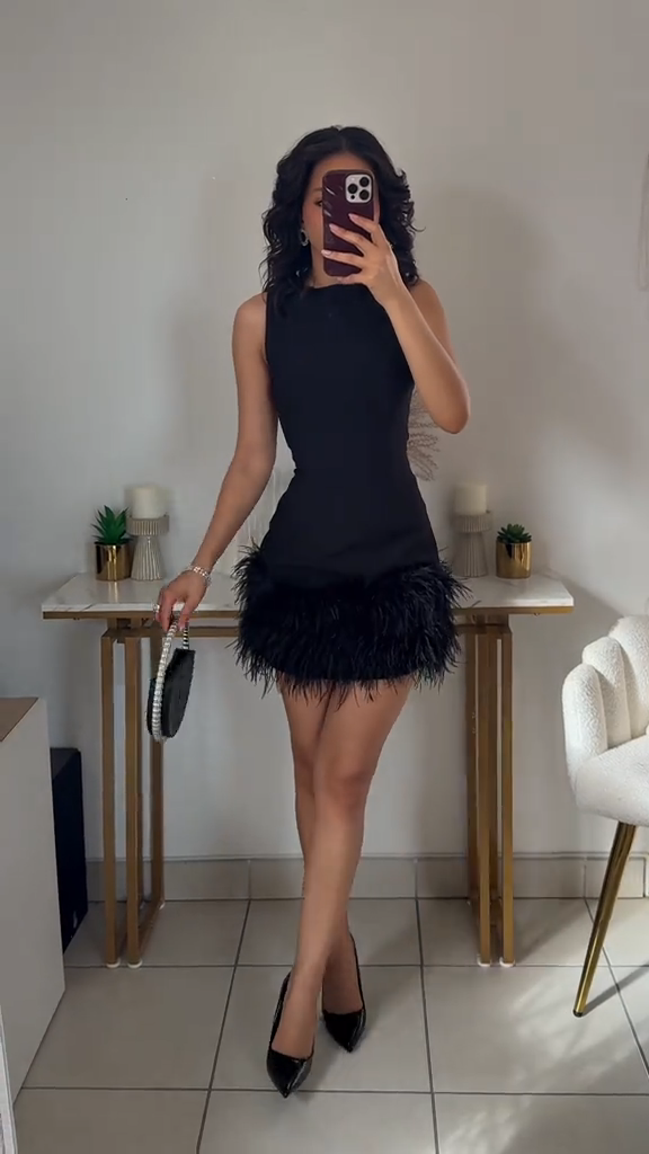 Claudia™ | Feather Dress