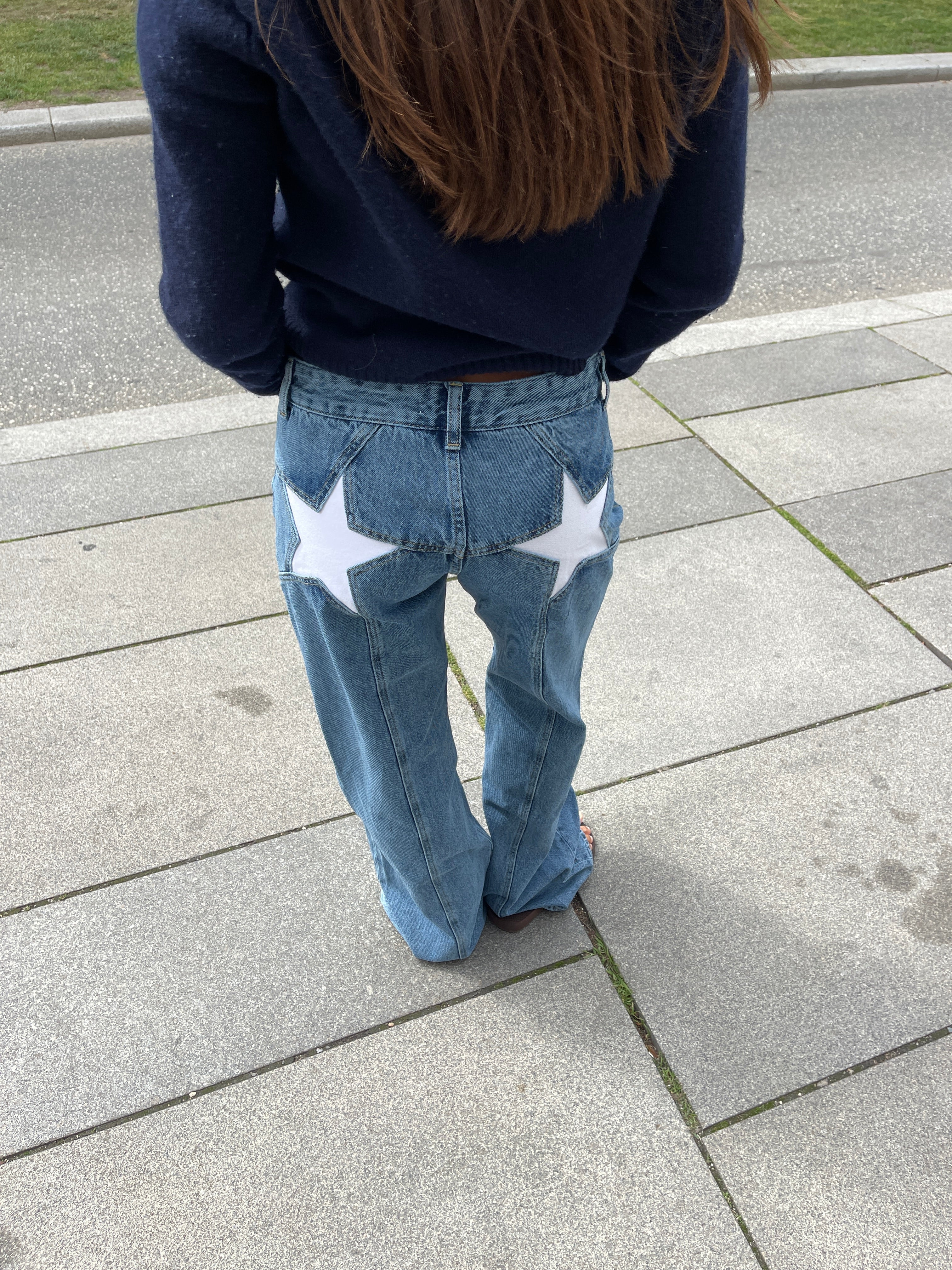 Lola Star Jeans - Oversized jeans with stars