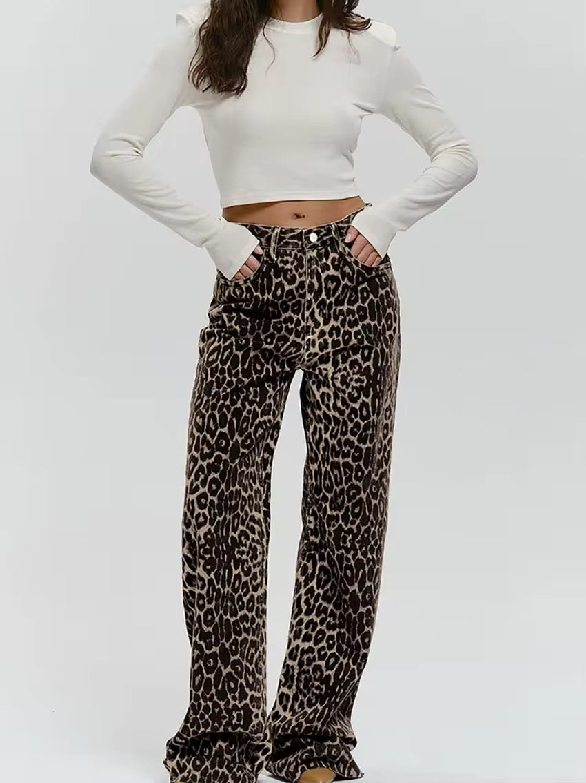 Leopard™ | Denim Straight Jeans